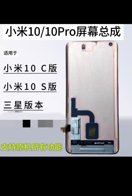 Mi 10 Screen Assembly, Integrated Inside and Out, Replacement Cover, Original
