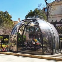 To Zun Kalpc Outdoor Starry Room Sun Light House Round Mobile House Transparent Glass House Villa Restaurant Bubble Lodge