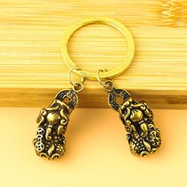 XII Zodiac Pure Copper Hoist Key Key Creative Five-Dengui Hollow Hoist Accessories