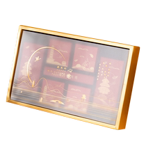 Mid-Autumn Festival sulfuric acid paper customized moon cake box translucent paper printing logo egg yolk cake gift box inner covering paper decorative seal outer packaging butter paper hot stamping inner lining paper girdle seal wax paper printing