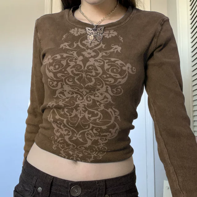 Кроп-топ (Vintage Clothers) Y2K корсет — кибер-бейби стиль, укороченный, размеры S–L