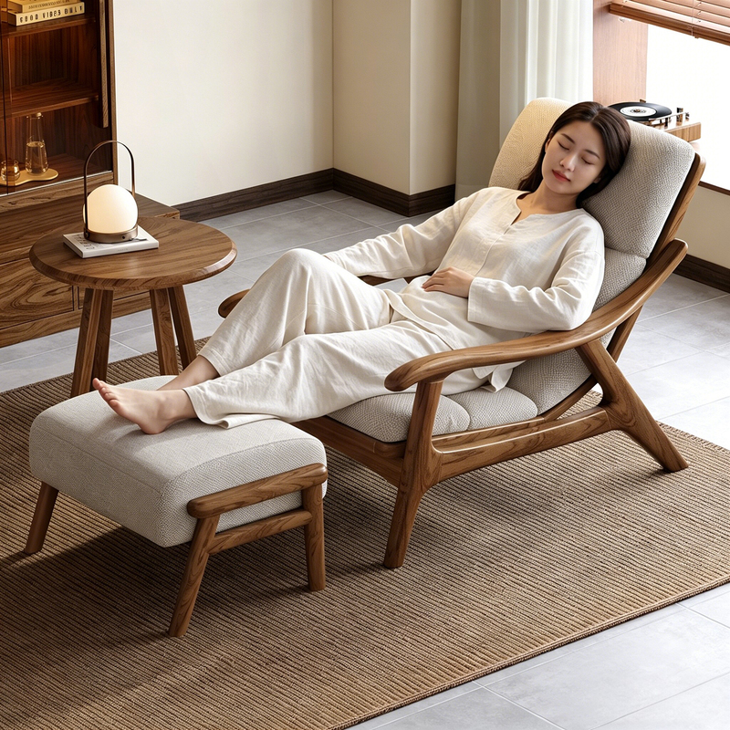 All Solid Wood Recliner Ash Wood Living Room Lazy Sofa Chair Home Small Apartment Single Balcony Leisure Chair Leisure Chair All Solid Wood Recliner Ash Wood Living Room Lazy Sofa Chair Home Small Apartment Single Balcony Leisure Chair Leisure Chair