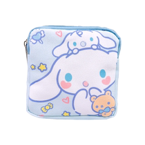 Cartoon High Face Value Canvas Containing Bag Large Capacity Portable Bag Sanitary Cotton Containing Bag Student Moon Bag Zero Wallet