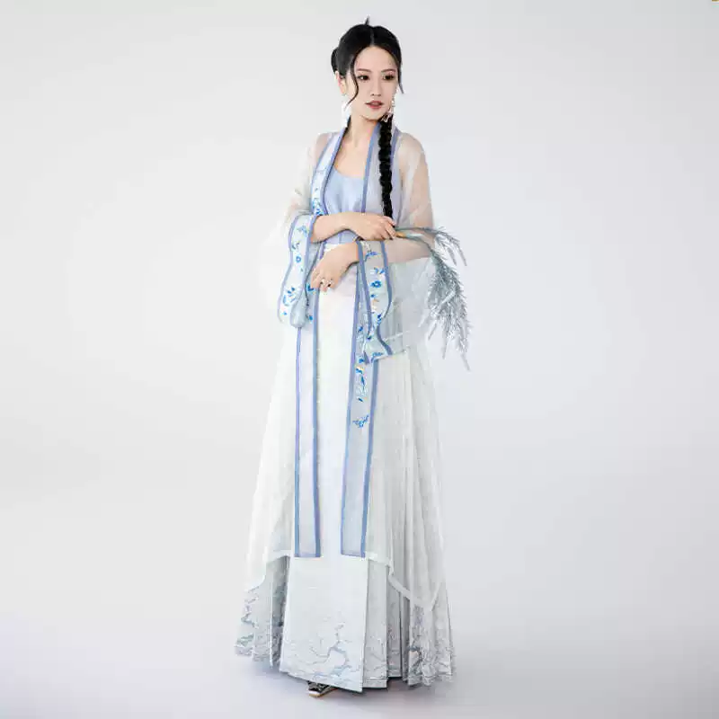 Пыльно-снежное собрание [Snow Tree] 2025 Новое Ming Сделано Золотой Лошадь Лицо Юбка Женская Оригинальная Новая Китайская Стиль Национальный Стиль Юбка