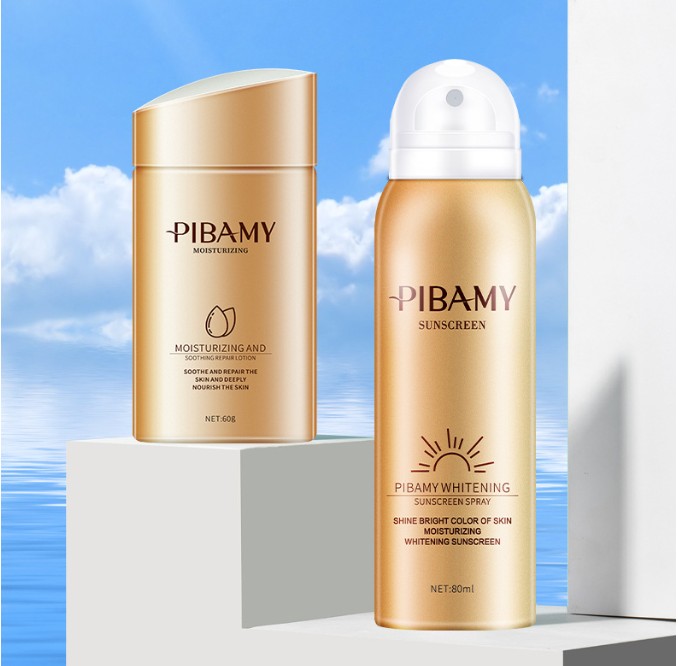Li Jiaqi recommends small gold bottle whitening sunscreen spray set to isolate UV protection men and women whole body moisturizing