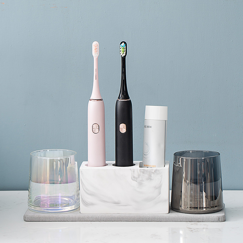 Silicon Algae Clay Electric Toothbrush Rack Makeup Room Bathroom table Rack Gargling cup pendulum table Tooth Holder Base