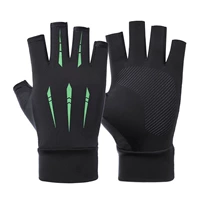 Шелковая нескользящая зеленая стрела, без пальцев