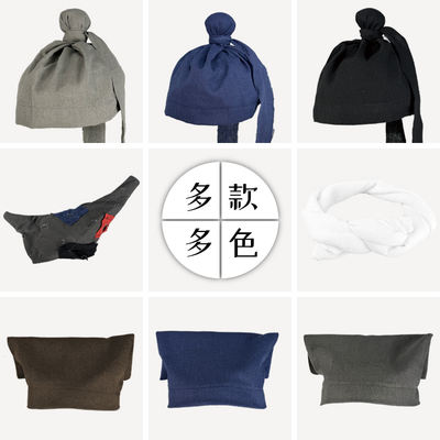 Ancient shop assistant hats, scholar headwear, Zhuangzi scarves, ancient Hanfu hats, farmer hats, commoner hats, and Ji Gong hats