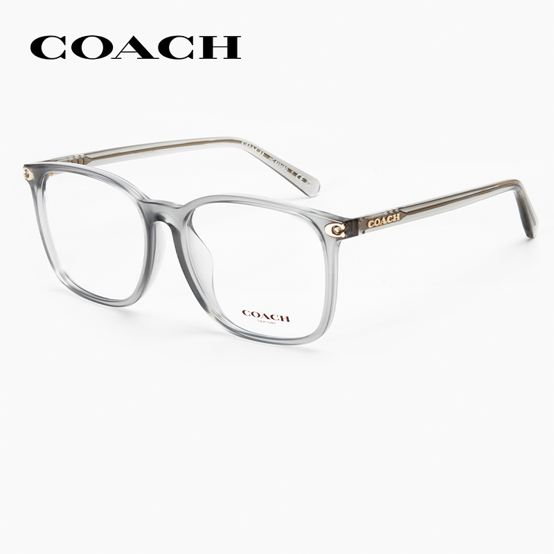 Coach Eyeglass Frames for Women, Xu Lu's Same Style, Fashionable Large Square Frame Glasses, Can Be Fitted with Prescription Lenses Hc6254