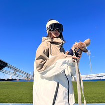 Snowgen New Ski Clothes Men and Women Flower Sports Sports Dressing Dress Wind Waterproof Hip Hop Set