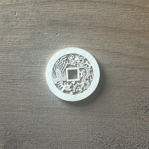 Ancient coins Kangxi Tongbao with dragon and phoenix on back diameter 29mm thickness 1.7mm brass