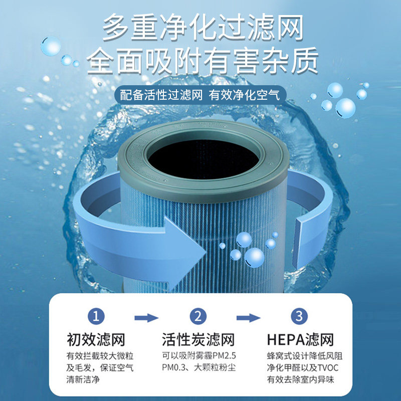 Air filter adapted to ap0103 series activated carbon triple purification household air purifier filter element