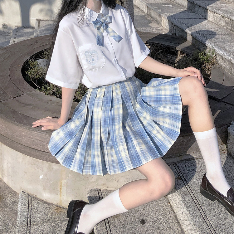 (Floating fantasy)Original JK uniform short skirt pleated skirt