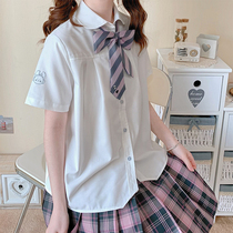 Short sleeves (Music Rabbit Rabbit) feet between feet JK original spring summer uniform 100 hitch short sleeve soft girl day system shirt