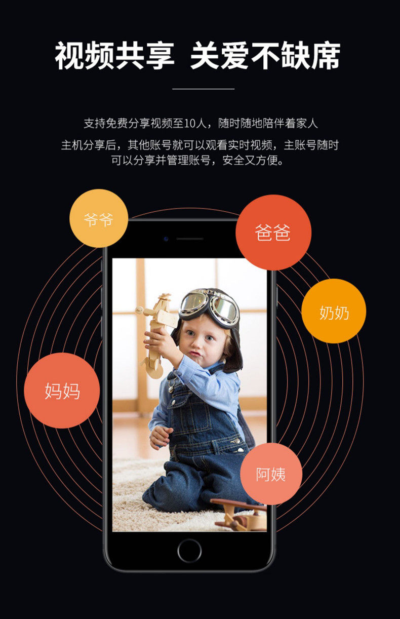 IP-камера 机器人无线监控摄像头手机远程