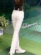 SG Golfhose Damen High-Waist Slim Micro-Schlaghose Sport schnell trocknende Hose Herbst- und Winter-Golfhose plus Samt