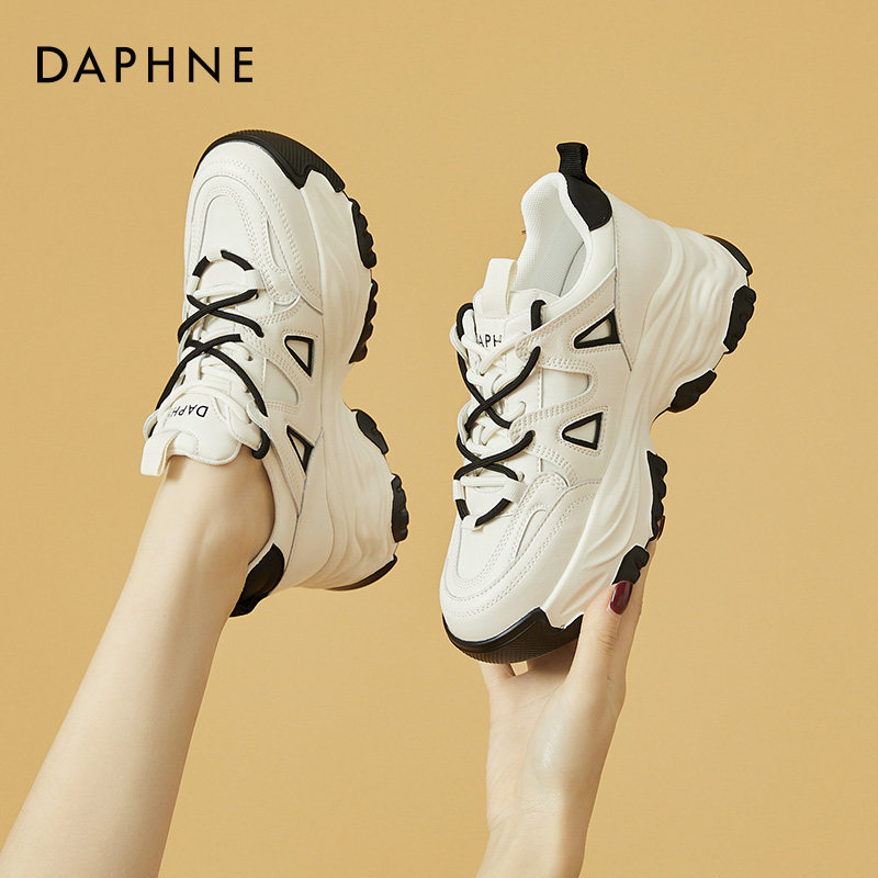 Женские туфли Daphne fried street daddy shoes для демонстрации ног на маленькой мягкой подошве белого цвета 2023 Изображение 1