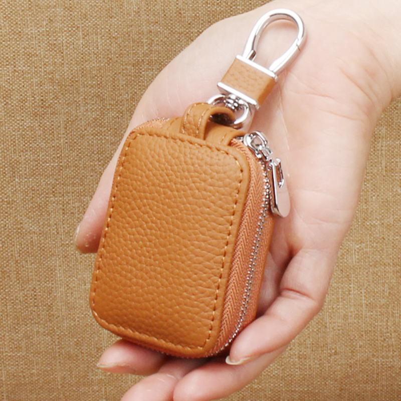 2026 New Mini Keychain Bag First Layer Cowhide Compact Key Case Bluetooth Earphone Case Protective Cover Storage Box 2026 New Mini Keychain Bag First Layer Cowhide Compact Key Case Bluetooth Earphone Case Protective Cover Storage Box