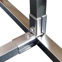 Pipe - square tube connector 25X25 stainless steel pipe lamp assembly table and chair steel pipe joint steel frame fixed