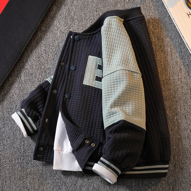 Boys' jacket spring and autumn style 2022 new handsome street boy fashion autumn children's autumn baseball uniform trendy cool