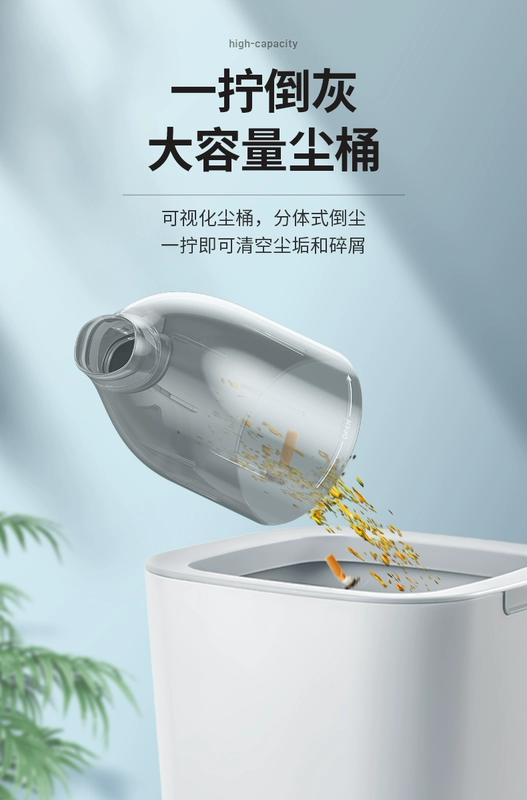 Deli máy hút bụi ô tô hút lớn sạc không dây ô tô nhà hút lớn nhỏ cầm tay mini siêu mạnh máy hút bụi xe hơi máy hút bui oto