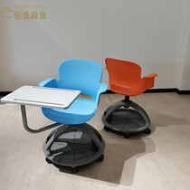 Conference chair with small trash can green training chair with table board office chair classroom study table and chair plastic student chair