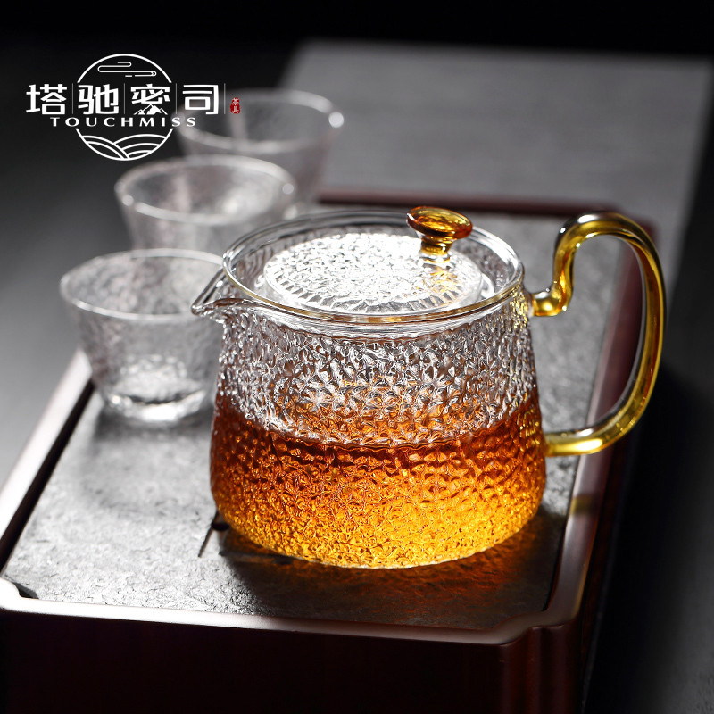 TOUCH MISS Retro Hammer Strip High Temper Tea Kettle Household Filter Building Tea Tea Set