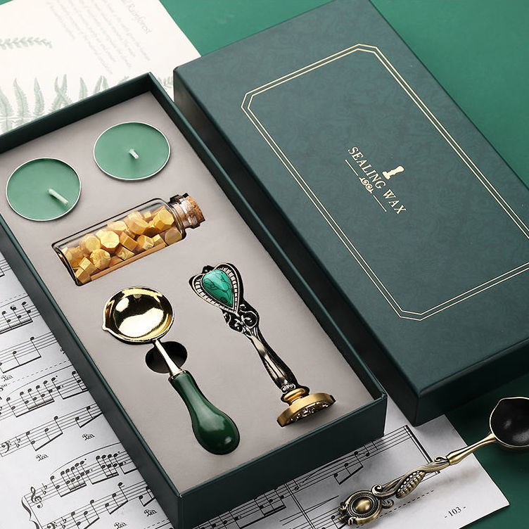 Envelope Advanced Sensation Refined Fire Lacquer Seal Suit Eu Style Retro Envelope Seal Wax Poke Gift Wishing Blessing