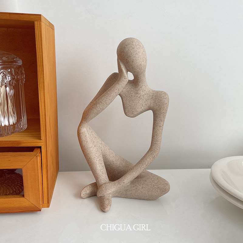 ins стиль украшения дома характер нишевого искусства абстрактная скульптура украшение комнаты из смолы крыльцо украшение гостиной