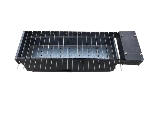 Автоматическое вращение угля на барбекю для барбекю Электрическая флип -бернговая скелет на гриле на гриле на гриле на гриле.