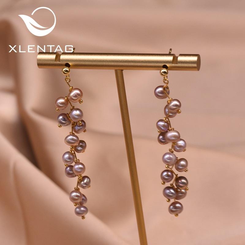 Earring pearl ear ear decoration new design of natural flow temperament exaggerated 2022 female tide of simple freshwater
