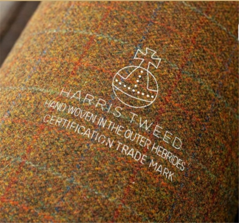 Authentic Harris Tweed Autumn Maple Leaf Color Fabric for Clothing, Bags, and Accessories Authentic Harris Tweed Autumn Maple Leaf Color Fabric for Clothing, Bags, and Accessories