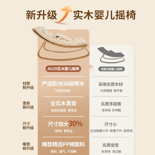 Детская антирадиационная качалка из натурального дерева для новорожденных для сна