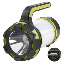 Zhongxin new camping portable flashlight LED with side light USB charging output camping lighting searchlight