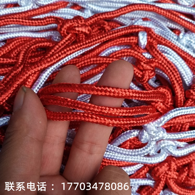 Football net plus coarse polyester two color polo doors net red and white blue white soccer ball tennis color 5 people making 7 11-11 people making-Taobao