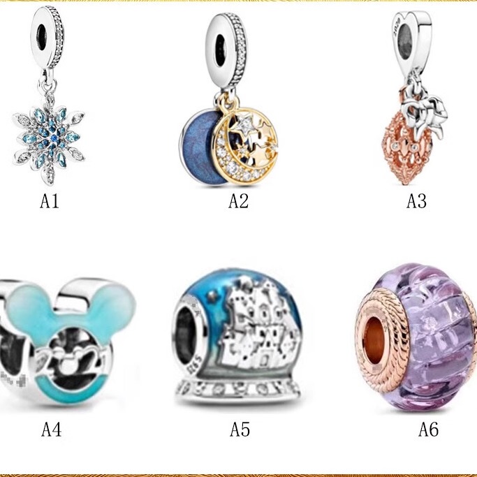 Pan's Beads Snowflake Pendant Starry Sky Pendant Mickey Head String Pendant Bead Bracelet DIY Necklace Accessories Pan's Beads Snowflake Pendant Starry Sky Pendant Mickey Head String Pendant Bead Bracelet DIY Necklace Accessories