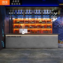 Industrial style bar bar clear bar coffee billiards hall corner front desk reception counter restaurant retro cashier