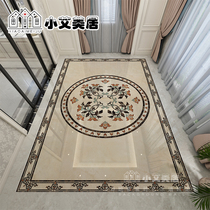 Eurostyle Living Room Lily Parquet Mosaic Tiles Full Porcelain Tossed Crystal Brick Imitation Water Knife into the family Guan aisle Restaurant Styled Porcelain