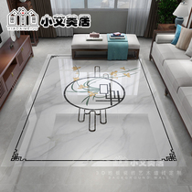 New Chinese yellow orchid pattern styling tile Living room Entry into the family Guan Guan Parquet Floor Tiles 800x800 Tossed Crystal Brick