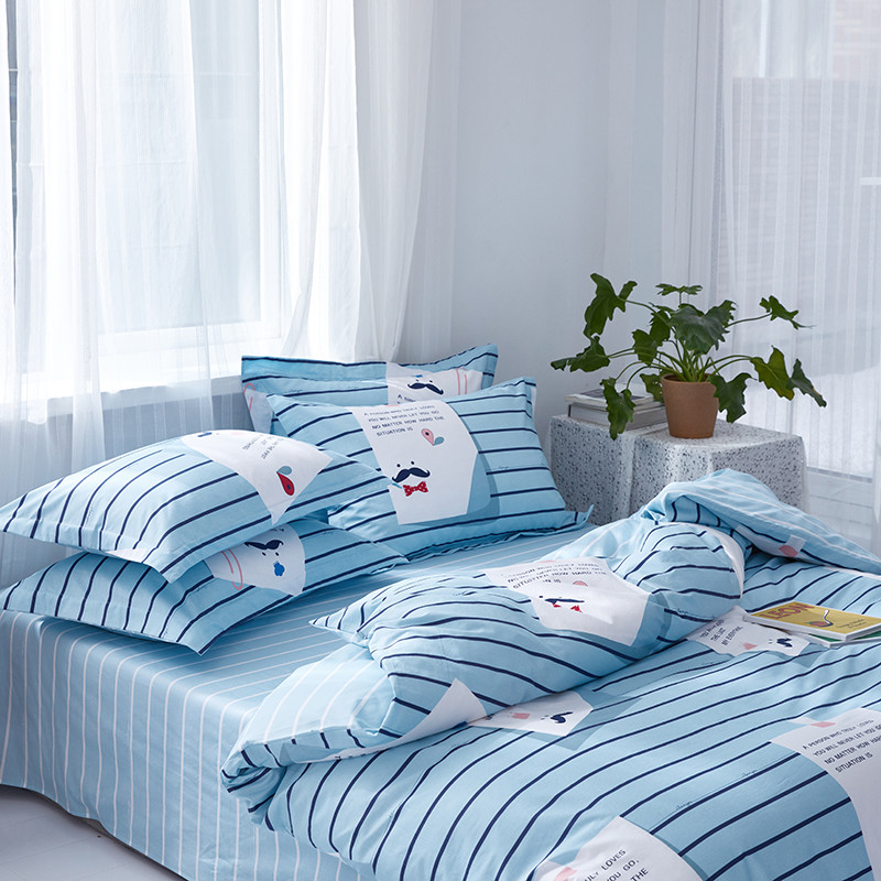 Bed Bamboo Hat Spring Four Sets Light Luxury High Class Comfort South Pass Bed 100 Pure Cotton Flagship Store Bed Linen Quilt Cover Bed 4