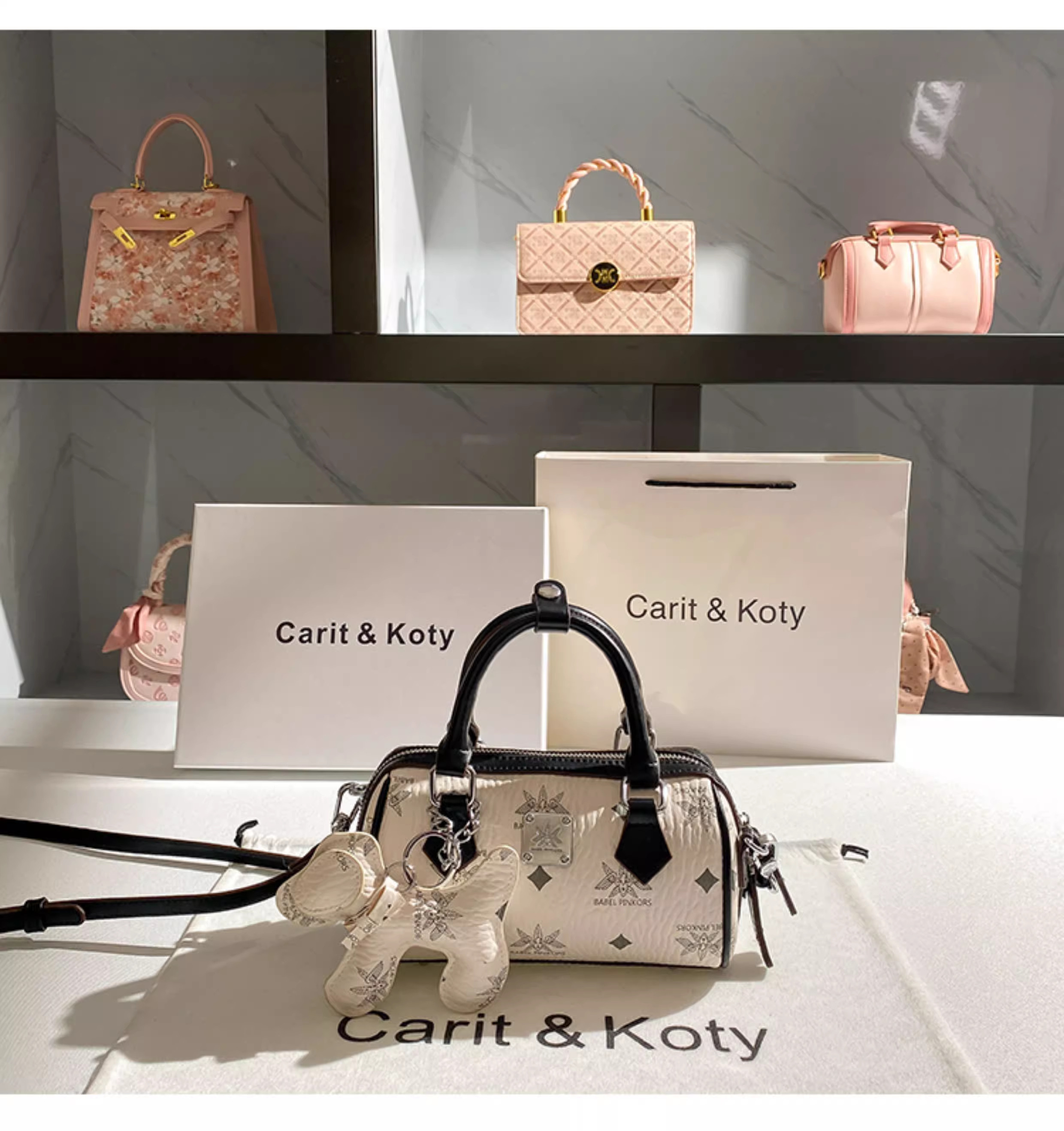 Клатч carit koty轻奢小众设计波士顿包包女2025秋季款高级感单肩枕头包 &