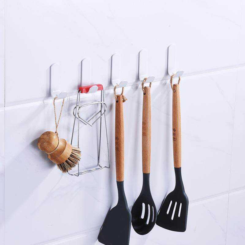 Kitchen wall-mounted boiler Scoop Spoon Rack Kitchenware Containing Layer Shelf Free movement hooks Hanging Rod shelving Shelf God