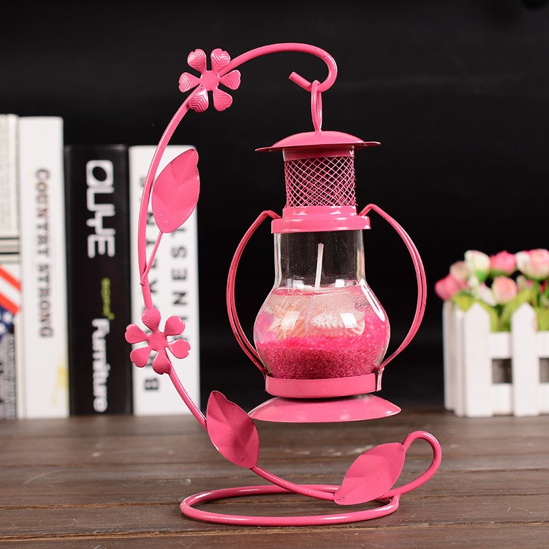 Metal Candle Holder Bar Dining Room Atmosphere Pendulum Retro Eurostyle Moroccan Candle Ware Factory Spot