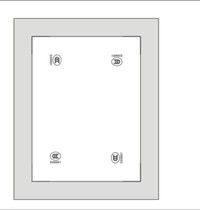 New glass standard C silk C steel screen 3Cz logo C printing screen screen printing tempered standard 3C glass ink
