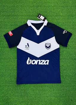 23-24 ອົດສະຕຣາລີ ຊຸບເປີລີກ Melbourne Victory home jersey fan version unpopular single-piece football football team short-sleeve training uniform