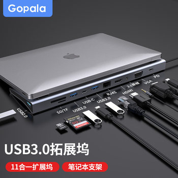 [Special Price]11-In-1 Type-C Hub USB Adapter Splitter HDMI Interface Ethernet Converter for MacBook Laptop Tablet Phone Screen Projection