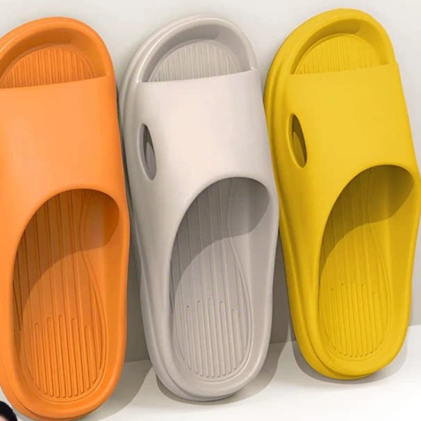 七色纺买一送一拖鞋女士夏季新款室内家居浴室防滑软底情侣凉拖男