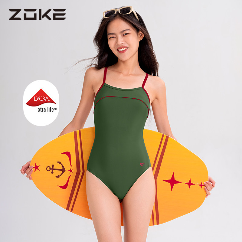 Zoke レディース トライアングル水着、2026年新スタイル、人気商品、温泉やプールに最適、アボカドスタイル