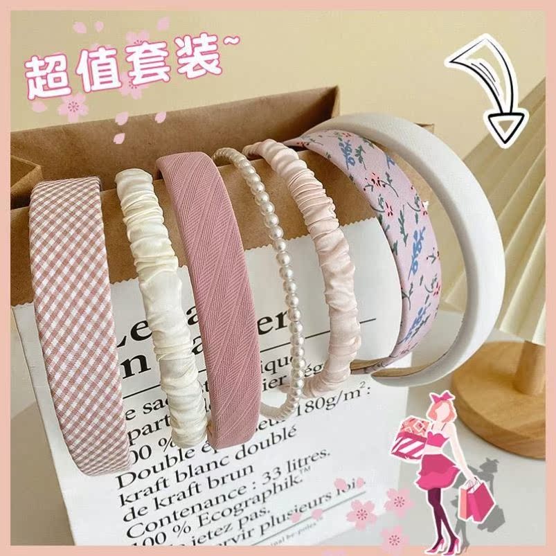 innet red teenage girl French hair band Hair Band Hairpin Hairpin South Korea Summer Senteal Hair Bale Hair Wash Face Hair Stirrup Headgear