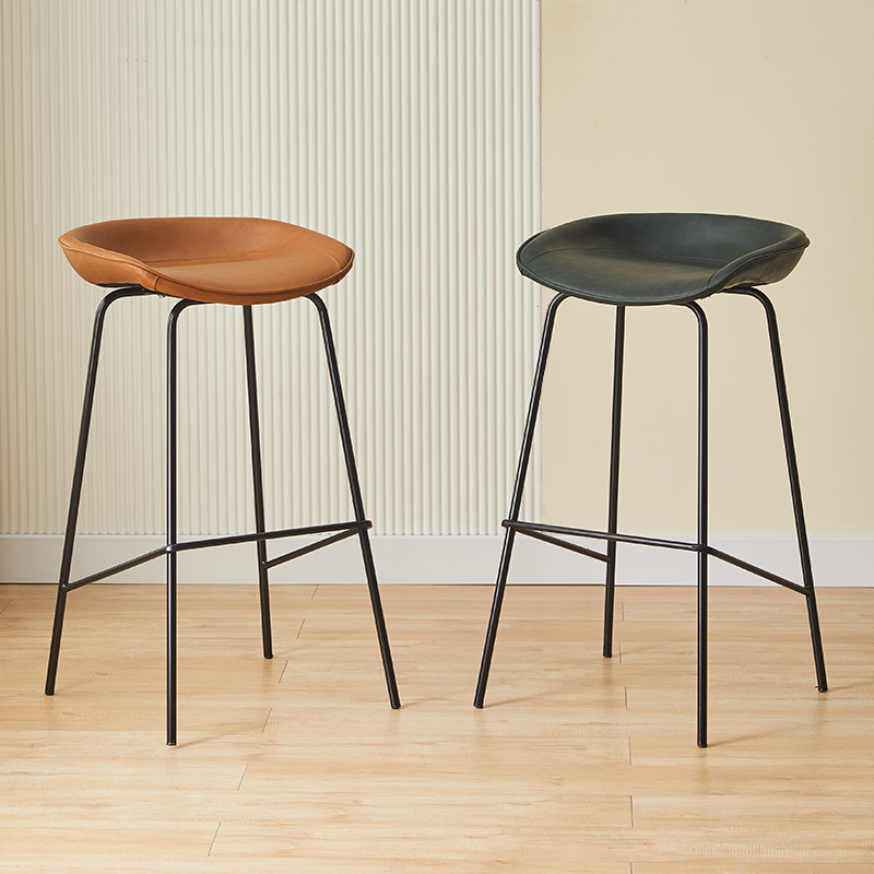 Nordic Home Bar Chair Modern Minima High Footstool Light Extravagant Bench Chair Iron Art Front Desk Bar Stool Plastic Bar Chair-Taobao